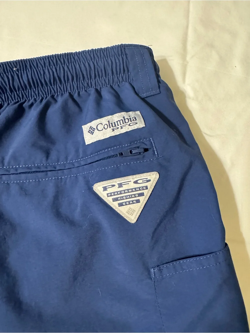 Columbia PFG Men’s Navy Swim Trunks Hybrid Size Large